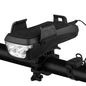 USB Rechargeable Bike Light with Phone Holder and Horn