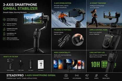 SteadyPro™ 3-Axis Gimbal